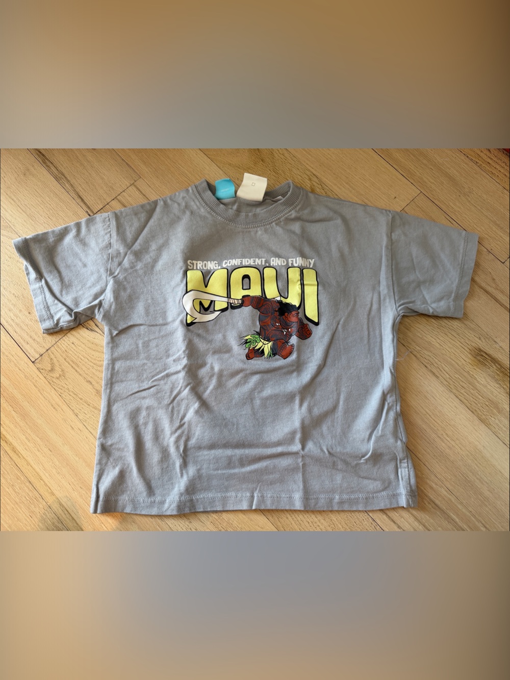 Zara Grey 'Maui' Graphic Short Sleeve Tee